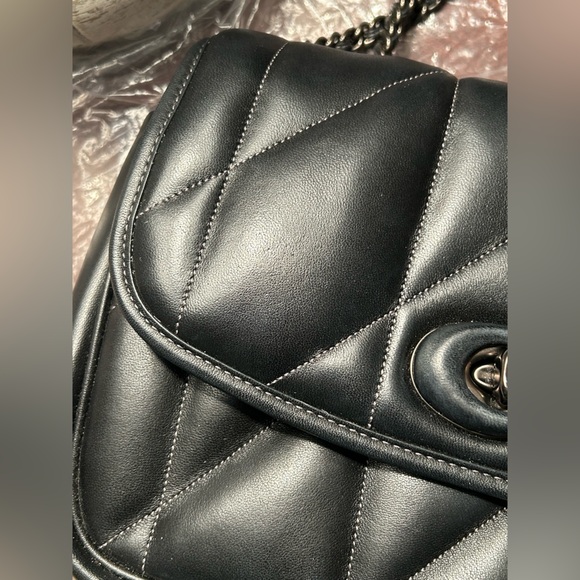 Coach Black Quilted Pillow Madison 26 - Picture 12 of 14